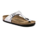 Birkenstock Gizeh Birko-Flor Silver Narrow Fit - Gri - Sandale Birkenstock Gizeh Birko-Flor Silver Narrow Fit - Gri - Sandale