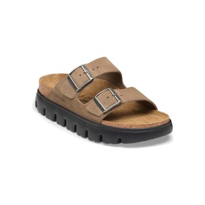 Birkenstock Arizona Chunky Suede Leather Narrow Gray Taupe - Maro - Sandale Birkenstock Arizona Chunky Suede Leather Narrow Gray Taupe - Maro - Sandale