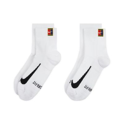 NikeCourt Multiplier Max Tennis Ankle Socks 2-Pack White - Alb - Șosete