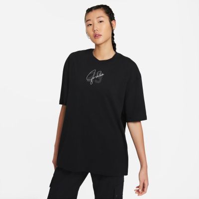 Jordan Essentials Wmns Short-Sleeve Graphic Tee Black - Negru - Tricou cu maneca scurta