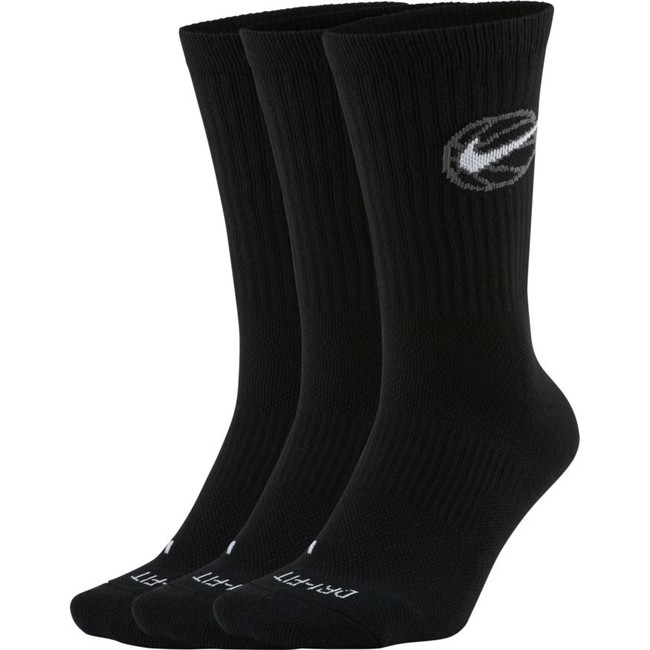 Nike Everyday Crew Socks - Unisex - Șosete Nike - Negru - DA2123-010 - Mărimea: M