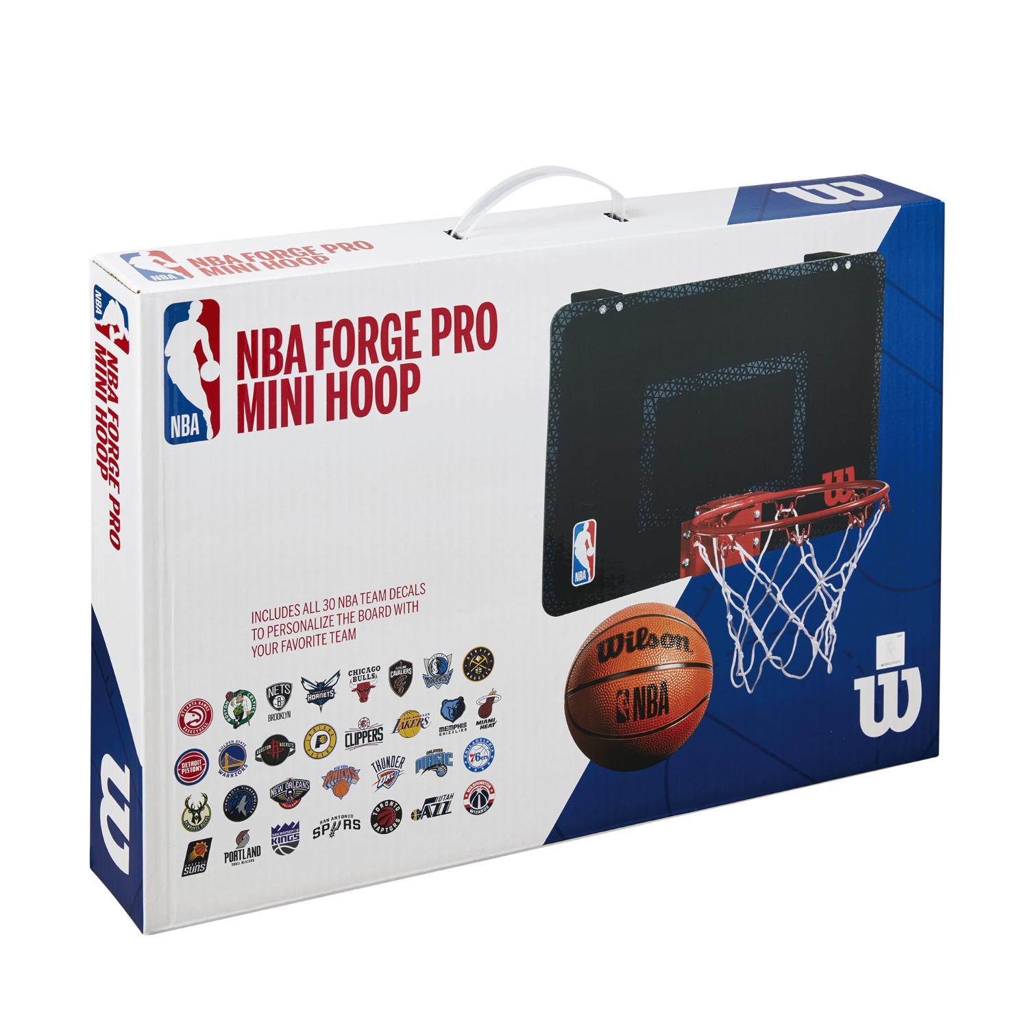 Wilson NBA Forge Team Mini Hoop - Unisex - Accesorii Wilson - Negru - WTBA3001FRGNBA - Mărimea: UNI